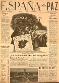España y la paz. Año II, núm. 18, 15 de agosto de 1952 | Biblioteca Virtual Miguel de Cervantes