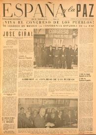 España y la paz. Año II, núm. 25, 1 de diciembre de 1952 | Biblioteca Virtual Miguel de Cervantes