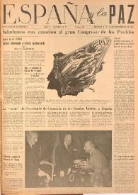 España y la paz. Año II, núm. 26, 15 de diciembre de 1952 | Biblioteca Virtual Miguel de Cervantes