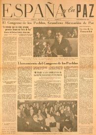 España y la paz. Año III, núm. 27, 1 de enero de 1953 | Biblioteca Virtual Miguel de Cervantes