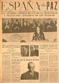 España y la paz. Año III, núm. 28, 15 de enero de 1953 | Biblioteca Virtual Miguel de Cervantes