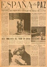 España y la paz. Año III, núm. 37, 1 de junio de 1953 | Biblioteca Virtual Miguel de Cervantes