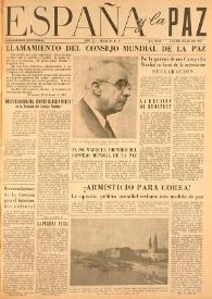 España y la paz. Año III, núm. 39-40, 1-15 de julio de 1953 | Biblioteca Virtual Miguel de Cervantes