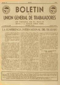 U.G.T. : Boletín de la Unión General de Trabajadores de España en Francia. Núm. 15, enero de 1946 | Biblioteca Virtual Miguel de Cervantes