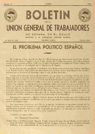 U.G.T. : Boletín de la Unión General de Trabajadores de España en Francia. Núm. 17, marzo de 1946 | Biblioteca Virtual Miguel de Cervantes