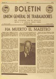 U.G.T. : Boletín de la Unión General de Trabajadores de España en Francia. Núm. 18, abril de 1946 | Biblioteca Virtual Miguel de Cervantes
