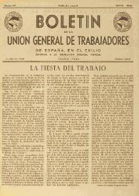 U.G.T. : Boletín de la Unión General de Trabajadores de España en Francia. Núm. 19, mayo de 1946 | Biblioteca Virtual Miguel de Cervantes