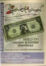 Generación XXI : revista universitaria de difusión gratuita. 2.ª Quincena de enero 2001 | Biblioteca Virtual Miguel de Cervantes