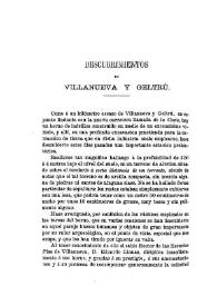 Descubrimientos en Villanueva y Geltrú / José Coroleu | Biblioteca Virtual Miguel de Cervantes