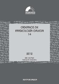 Cadernos de Fraseoloxía Galega. Núm. 14, 2012 | Biblioteca Virtual Miguel de Cervantes