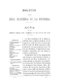 Acta de la Sesión Regia del domingo 29 de junio de 1879 | Biblioteca Virtual Miguel de Cervantes