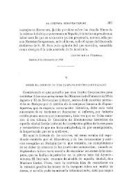 Sobre el derribo de una campana histórica en Badajoz / V. Barrantes
 | Biblioteca Virtual Miguel de Cervantes