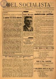 El Socialista (Argel). Núm. 13, 7 de abril de 1945 | Biblioteca Virtual Miguel de Cervantes
