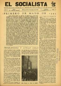 El Socialista (México D. F.). Año II, núm. 14, 1 de mayo de 1943 | Biblioteca Virtual Miguel de Cervantes