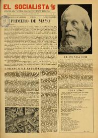 El Socialista (México D. F.). Año III, núm. 21, 1 de mayo de 1944 | Biblioteca Virtual Miguel de Cervantes