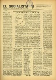 El Socialista (México D. F.). Año III, núm. 23, noviembre de 1944 | Biblioteca Virtual Miguel de Cervantes