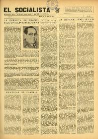 El Socialista (México D. F.). Año IV, núm. 26, julio de 1945 | Biblioteca Virtual Miguel de Cervantes