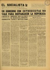 El Socialista (México D. F.). Año IV, núm. 33, octubre de 1946 | Biblioteca Virtual Miguel de Cervantes