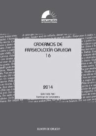 Cadernos de Fraseoloxía Galega. Núm. 16, 2014 | Biblioteca Virtual Miguel de Cervantes