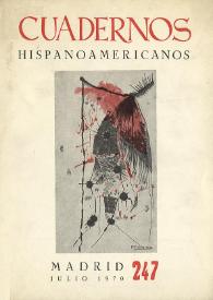 Cuadernos Hispanoamericanos. Núm. 247, julio 1970 | Biblioteca Virtual Miguel de Cervantes