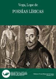 Poesías líricas / Lope de Vega | Biblioteca Virtual Miguel de Cervantes
