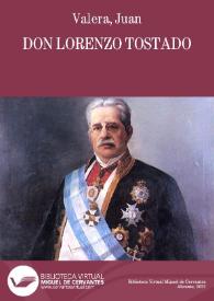Don Lorenzo Tostado / Juan Valera | Biblioteca Virtual Miguel de Cervantes