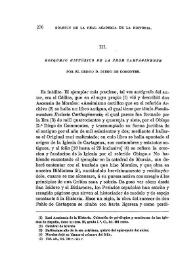 "Bosquejo histórico de la Sede Cartaginense" por el Obispo D. Diego de Comontes / Fidel Fita | Biblioteca Virtual Miguel de Cervantes