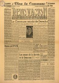 Renovación (Toulouse) : Boletín de Información de la Federación de Juventudes Socialistas de España. Núm. 36, 20 de marzo de 1946 | Biblioteca Virtual Miguel de Cervantes