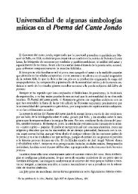 Universalidad de algunas simbologías míticas en el "Poema del cante jondo" / Luis Martínez Cuitiño | Biblioteca Virtual Miguel de Cervantes