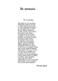 El nombrador / Francisca Aguirre | Biblioteca Virtual Miguel de Cervantes