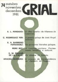 Grial : revista galega de cultura. Núm. 74, 1981 | Biblioteca Virtual Miguel de Cervantes
