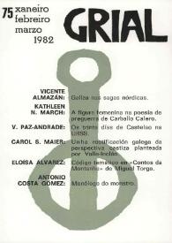 Grial : revista galega de cultura. Núm. 75, 1982 | Biblioteca Virtual Miguel de Cervantes