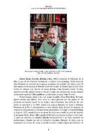 Daniel Jorge Divinsky  (Buenos Aires, 1942-) [Semblanza] / Carolina Tosi | Biblioteca Virtual Miguel de Cervantes