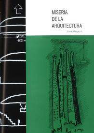 Miseria de la Arquitectura / Joan Margarit | Biblioteca Virtual Miguel de Cervantes