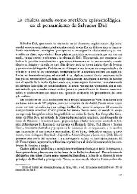La chuleta asada como metáfora epistemológica en el pensamiento de Salvador Dalí / Guillermo Carnero | Biblioteca Virtual Miguel de Cervantes
