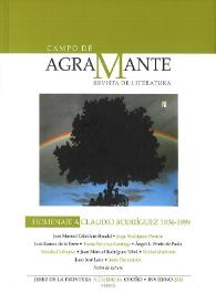 Campo de Agramante : revista de literatura. Núm. 16 (otoño-invierno 2011) | Biblioteca Virtual Miguel de Cervantes