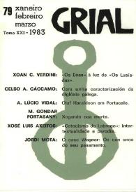 Grial : revista galega de cultura. Núm. 79, 1983 | Biblioteca Virtual Miguel de Cervantes