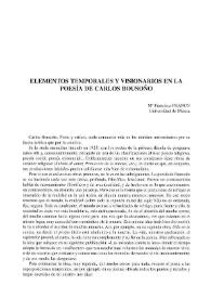 Elementos temporales y visionarios en la poesía de Carlos Bousoño / Mª Francisca Franco | Biblioteca Virtual Miguel de Cervantes