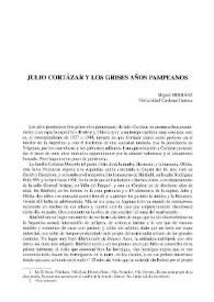 Julio Cortázar y los grises años pampeanos / Miguel Herráez | Biblioteca Virtual Miguel de Cervantes