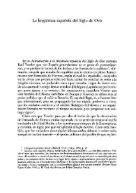 La lingüística española del Siglo de Oro / Juan M. Lope Blanch | Biblioteca Virtual Miguel de Cervantes