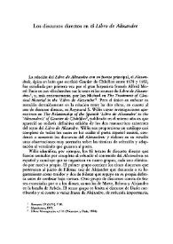 Los discursos directos en el "Libro de Alixandre" / George D. Greenia | Biblioteca Virtual Miguel de Cervantes
