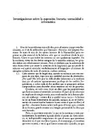 Investigaciones sobre la expresión literaria: textualidad e informática / Verónique Huynh-Armanet | Biblioteca Virtual Miguel de Cervantes