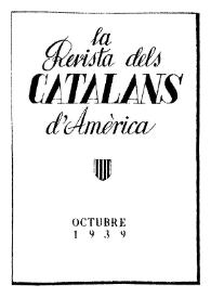 La Revista dels Catalans d'Amèrica. Núm. 1, octubre 1939 | Biblioteca Virtual Miguel de Cervantes