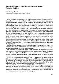 Anglicismos en el español del suroeste de los Estados Unidos  / Juan M. Lope Blanch | Biblioteca Virtual Miguel de Cervantes