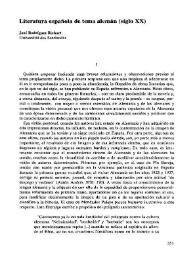 Literatura española de tema alemán (siglo XX)  / José Rodríguez Richart  | Biblioteca Virtual Miguel de Cervantes