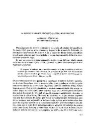 Alfonso X nunca escribió castellano drecho / Anthony J. Cárdenas | Biblioteca Virtual Miguel de Cervantes