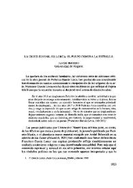 La crisis juvenil de Lorca: el pulpo contra la estrella  / Javier Herrero | Biblioteca Virtual Miguel de Cervantes