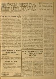 Izquierda Republicana. Año V, núm. 34-35, 15 de enero de 1948 | Biblioteca Virtual Miguel de Cervantes