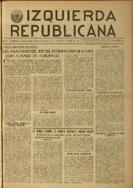 Izquierda Republicana. Año IX, núm. 71, mayo-junio de 1951 | Biblioteca Virtual Miguel de Cervantes