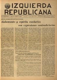 Izquierda Republicana. Año XIII, núm. 78, julio-agosto de 1952 | Biblioteca Virtual Miguel de Cervantes
